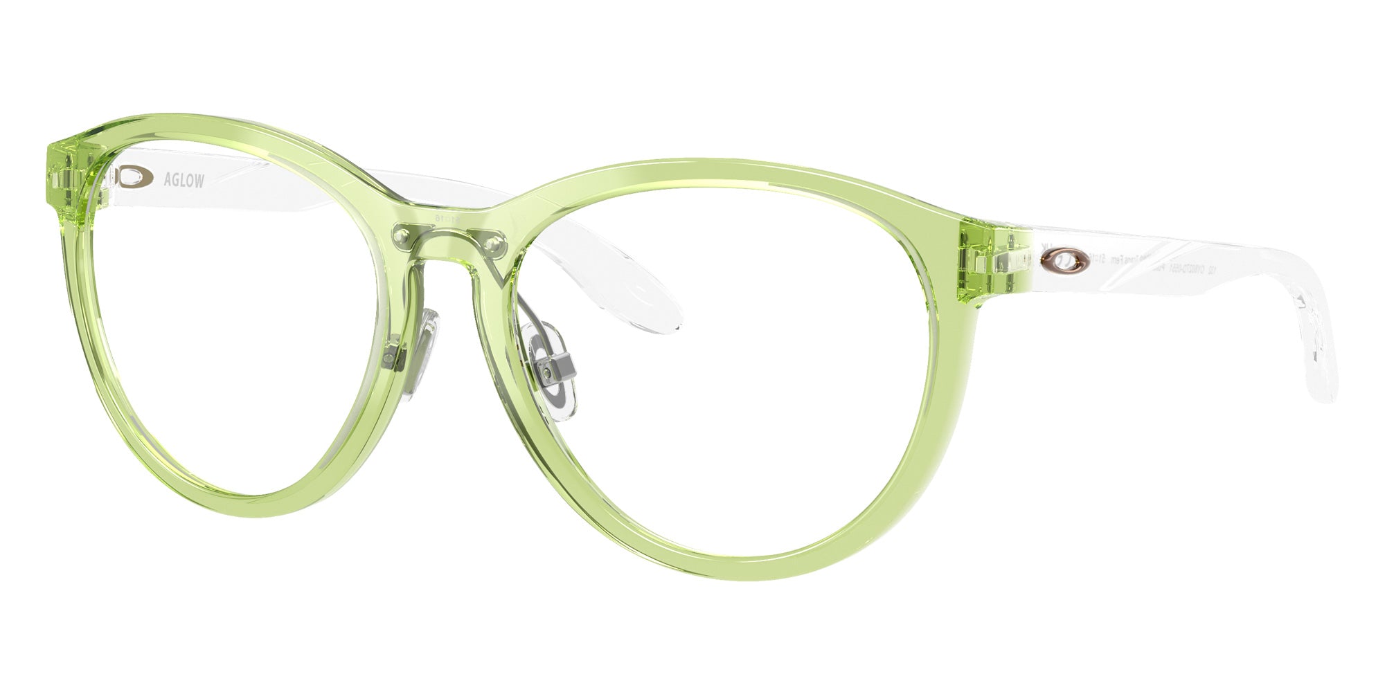 Oakley® OY8027D AGLOW OY8027D 802705 49 Eyeglasses - Polished Transparent Fern