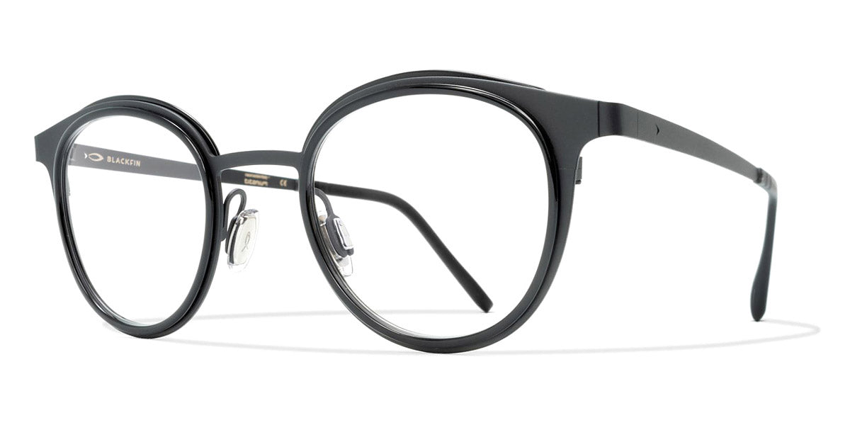 Blackfin® PALOS BLF PALOS 1082 45 - Black/Black Acetate Eyeglasses
