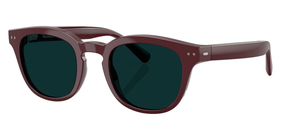 Nuance Audio® 0AW5002 NU 0AW5002 Shiny Burgundy/Clear To Emerald 48 - Shiny Burgundy/Clear To Emerald Sunglasses