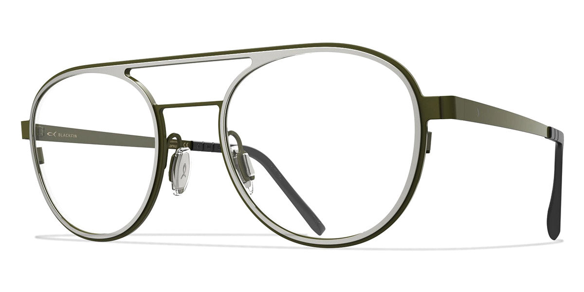 Blackfin® PEBBLE BEACH BLF PEBBLE BEACH 1464 50 - Green/Silver Eyeglasses