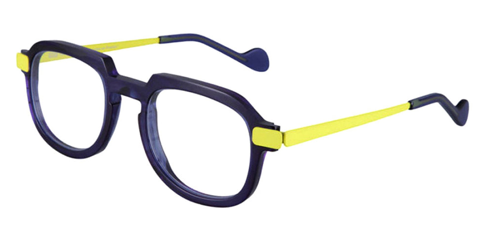 NaoNed® Penn Bron NAO Penn Bron 78BL 51 - 78BL Blue/Fluorescent Yellow Eyeglasses