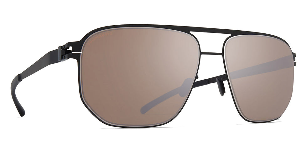 Mykita® PERRY MYK PERRY Black/White / Polarized Pro Hi-Con Grey 60 - Black/White / Polarized Pro Hi-Con Grey Sunglasses