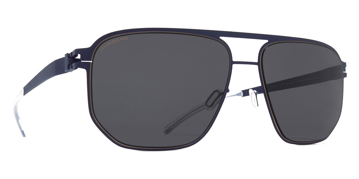 Mykita® PERRY MYK PERRY Indigo/Dark Sand / Polarized Pro Hi-Con Grey 60 - Indigo/Dark Sand / Polarized Pro Hi-Con Grey Sunglasses