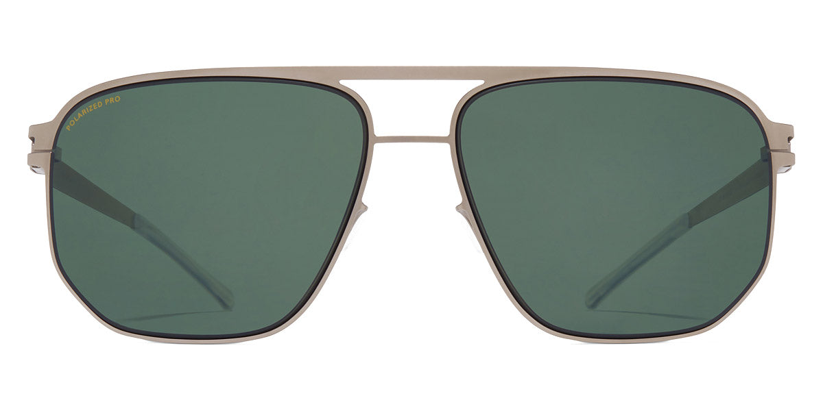 Mykita® PERRY MYK PERRY Matte Silver/Black / Polarized Pro Green 15 60 - Matte Silver/Black / Polarized Pro Green 15 Sunglasses