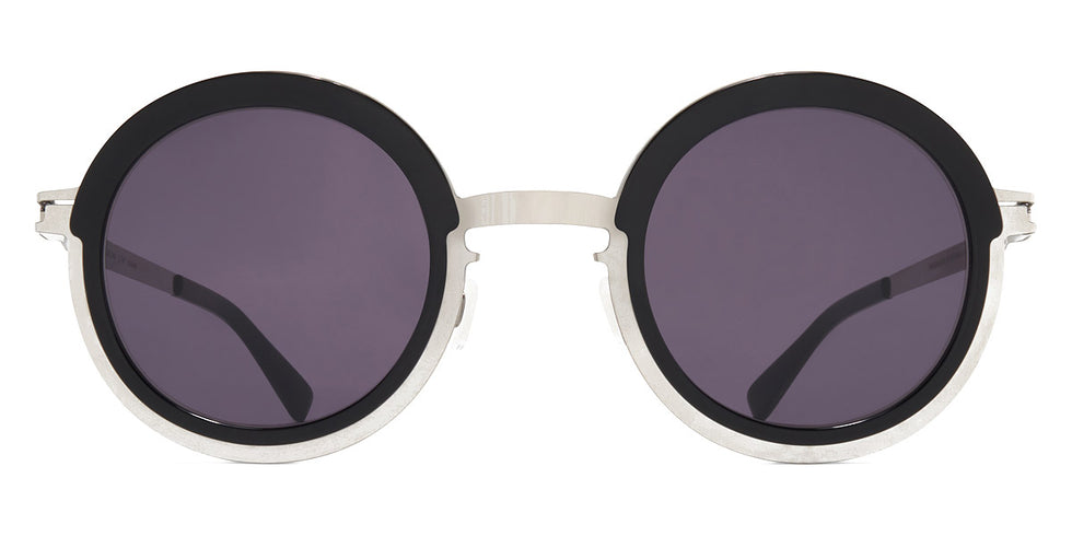 Mykita® PHILLYS MYK PHILLYS A81 Shiny Silver/Black / Cool Grey Solid 47 - A81 Shiny Silver/Black / Cool Grey Solid Sunglasses