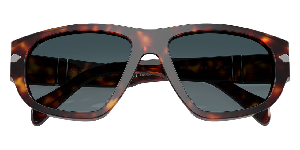 Persol® PO0050S Sunglasses PO0050S 24/S3 58 - Havana Light Blue Gradient Dar