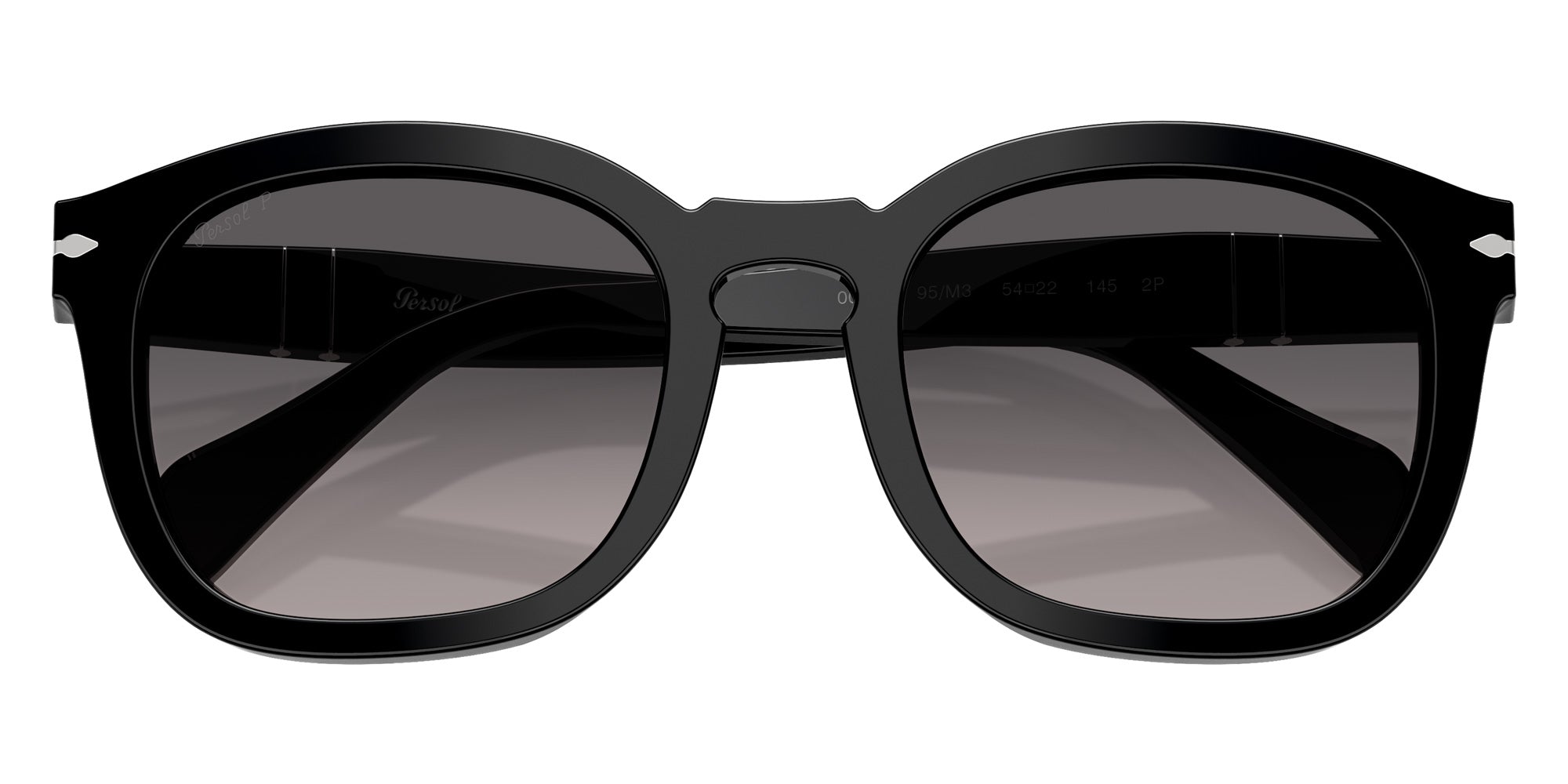 Persol® PO0082S Sunglasses PO0082S 95/M3 54 - Black Light Grey Gradient Dark