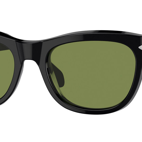 Persol® PO0086S PS PO0086S 95/4E 57 - 95/4E Black / Green Sunglasses