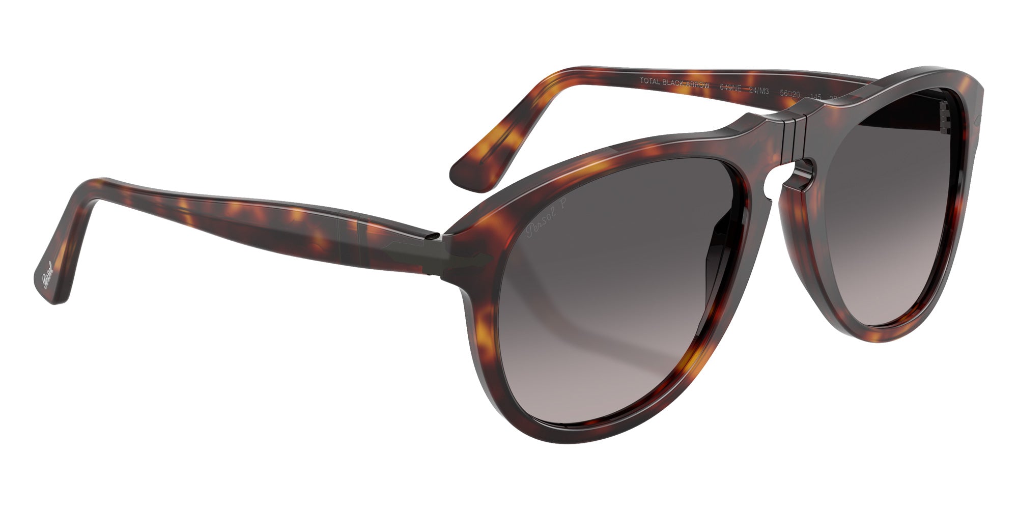 Persol® PO0649NE Sunglasses PO0649NE 24/M3 56 - Havana Polar Gradient Grey