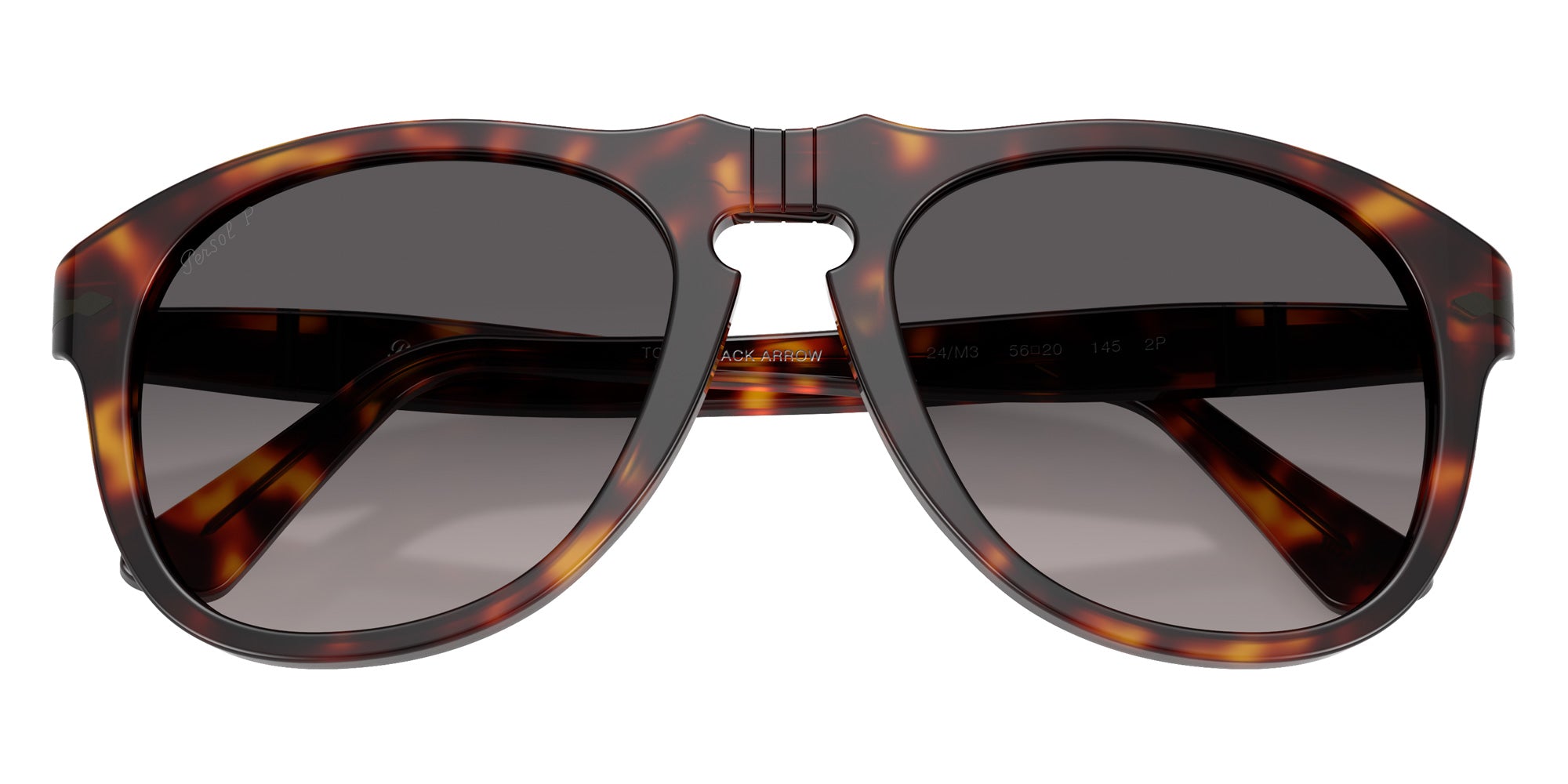 Persol® PO0649NE Sunglasses PO0649NE 24/M3 56 - Havana Polar Gradient Grey