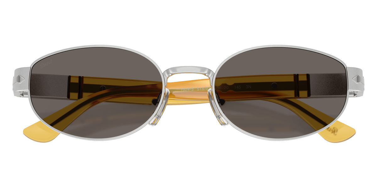 Persol® PO1024S Sunglasses PO1024S 518/B1 56 - Silver Dark Grey