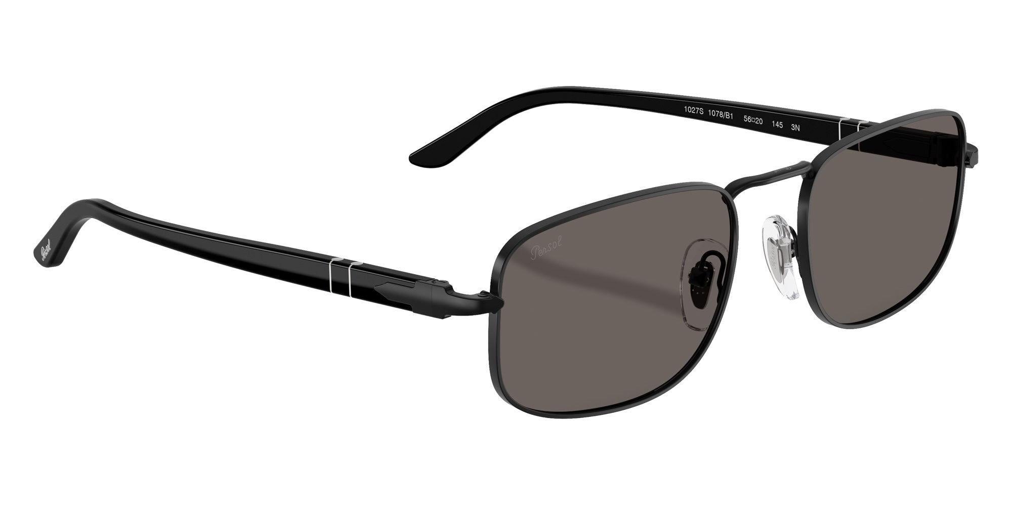 Persol® PO1027S Sunglasses PO1027S 1078B1 56 - Demigloss Black Dark Grey