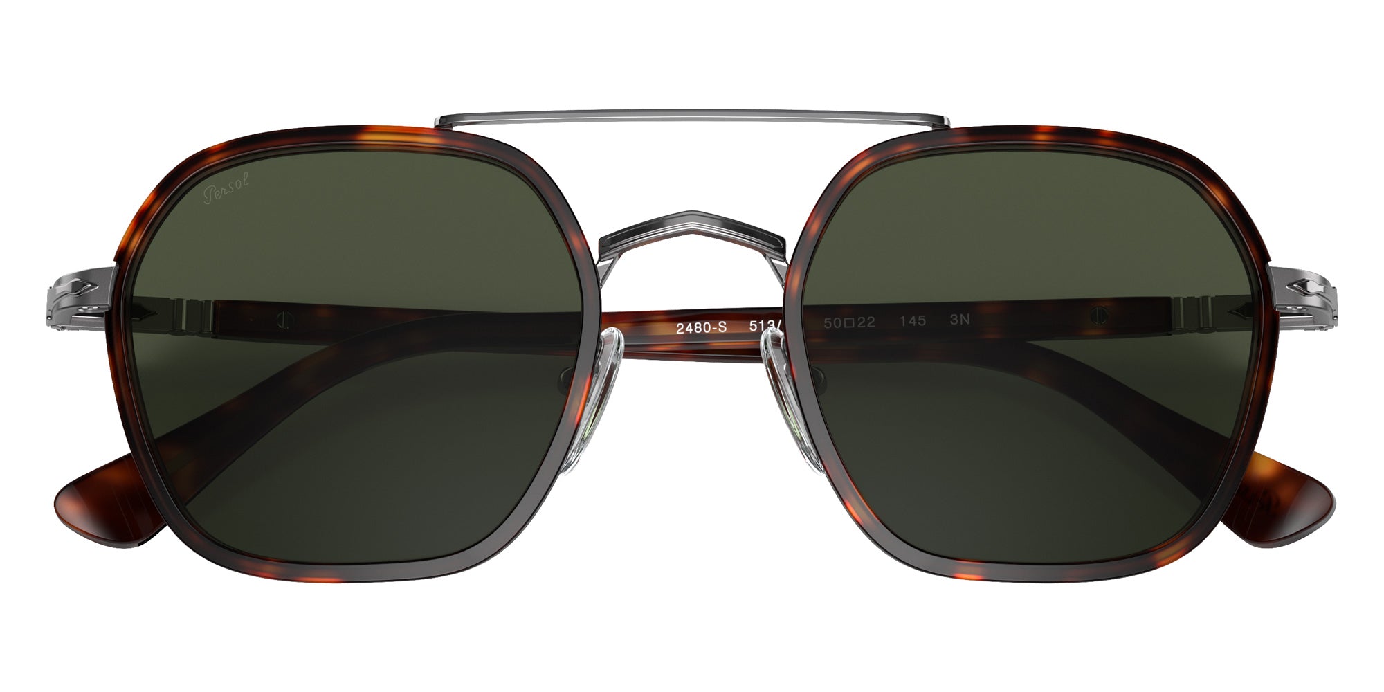 Persol® PO2480S Sunglasses PO2480S 513/31 50 - Havana Green