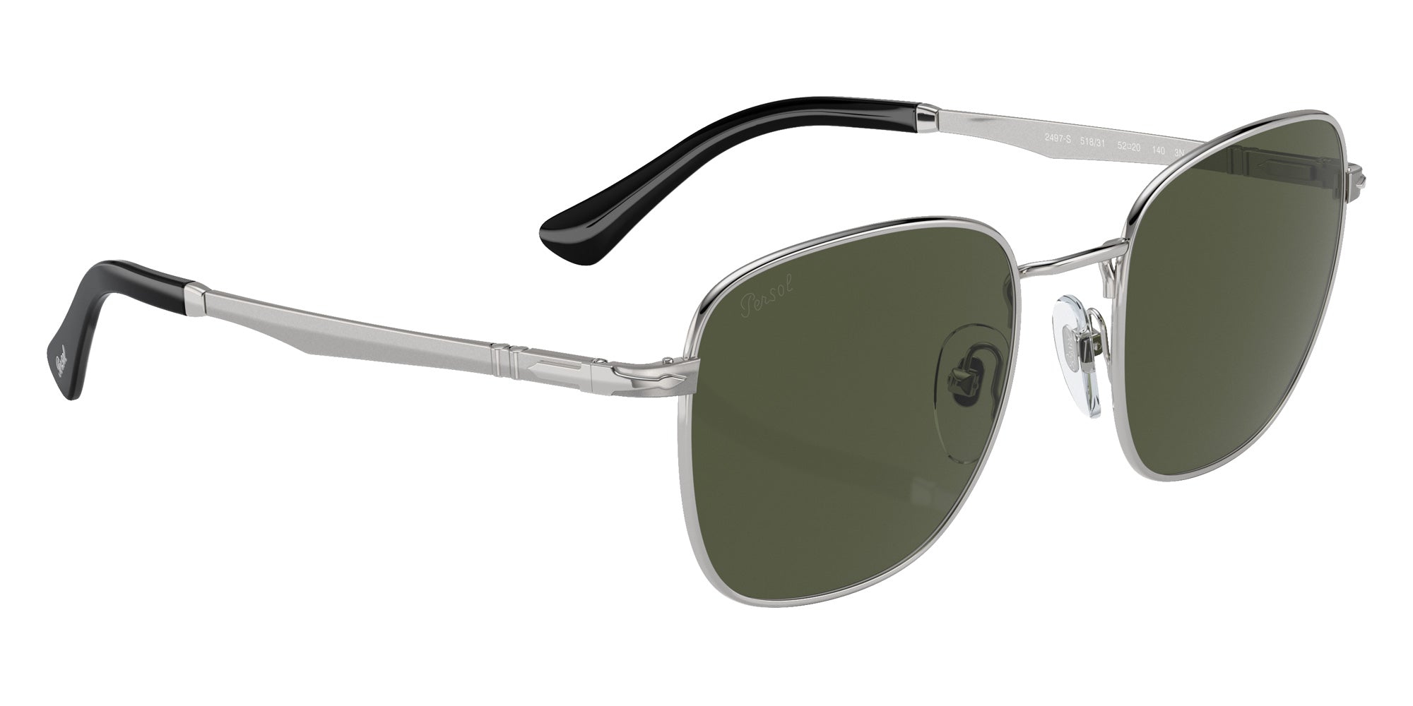 Persol® PO2497S Sunglasses PO2497S 518/31 52 - Silver Green