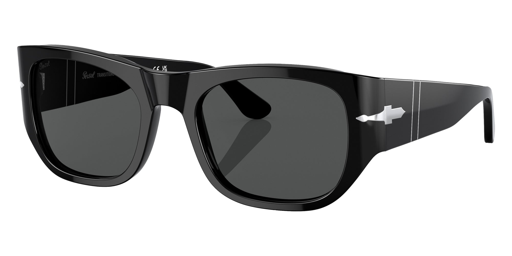 Persol® PO3308S Sunglasses PO3308S 95/GH 51 - Black Transitions 8 Grey