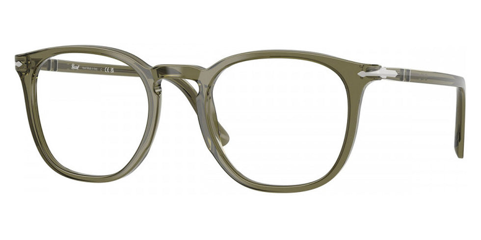 Persol® PO3318V PS PO3318V 1142 51 - 1142 Olive transparent green Eyeglasses