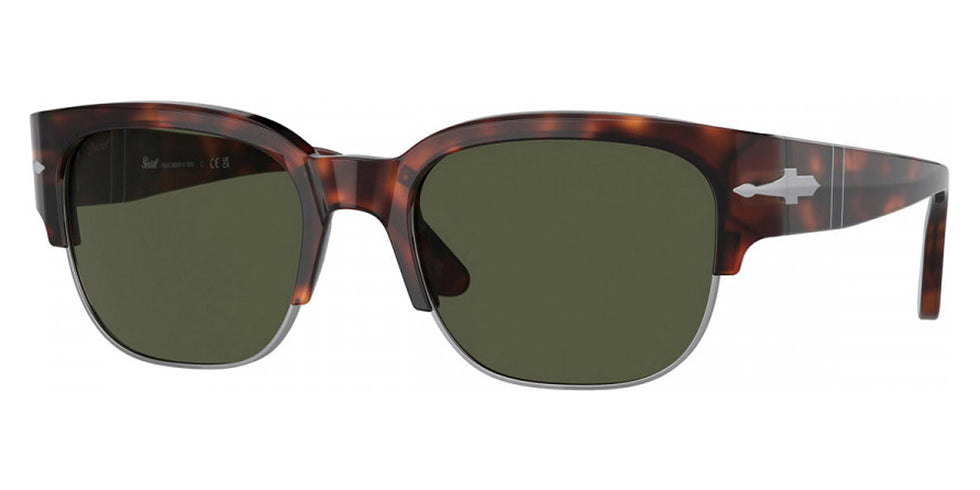 Persol® PO3319S Tom PS PO3319S Tom 24/31 55 - 24/31 Havana / Green Sunglasses