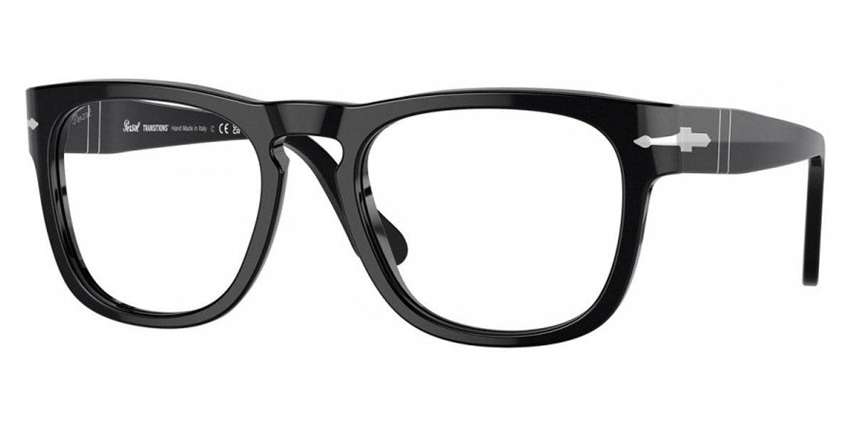 Persol® PO3333S Elio PS PO3333S Elio 95/GG 54 - 95/GG Black / Transitions 8 sapphire Sunglasses