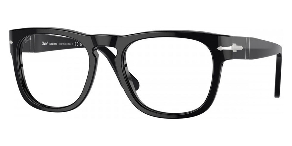 Persol® PO3333S Elio PS PO3333S Elio 95/GG 54 - 95/GG Black / Transitions 8 sapphire Sunglasses