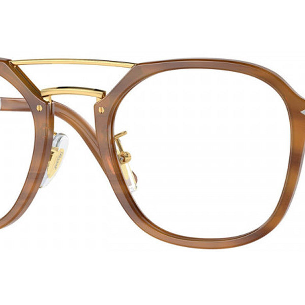 Persol® PO3352V PS PO3352V 960 53 - 960 Striped brown Eyeglasses