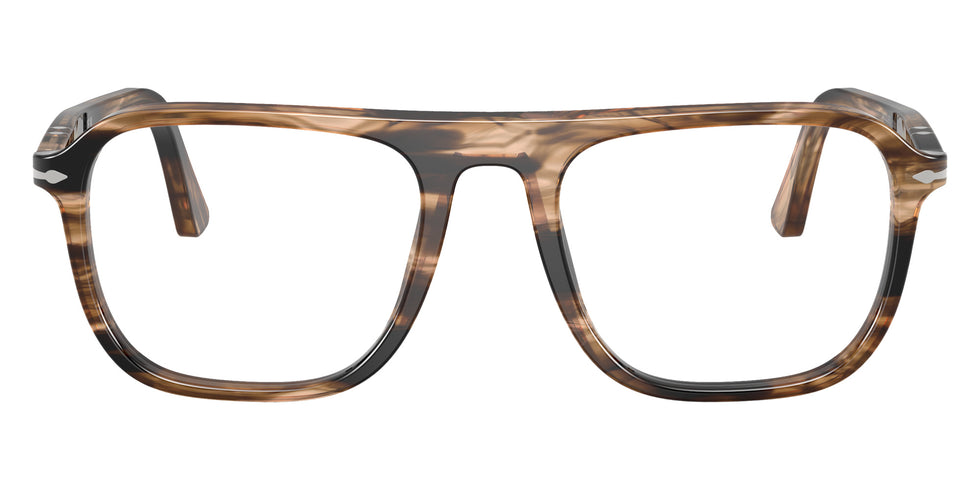 Persol® PO3359V Eyeglasses PO3359V 1236 53 - Jacques Stri.Black / Tras.Grei