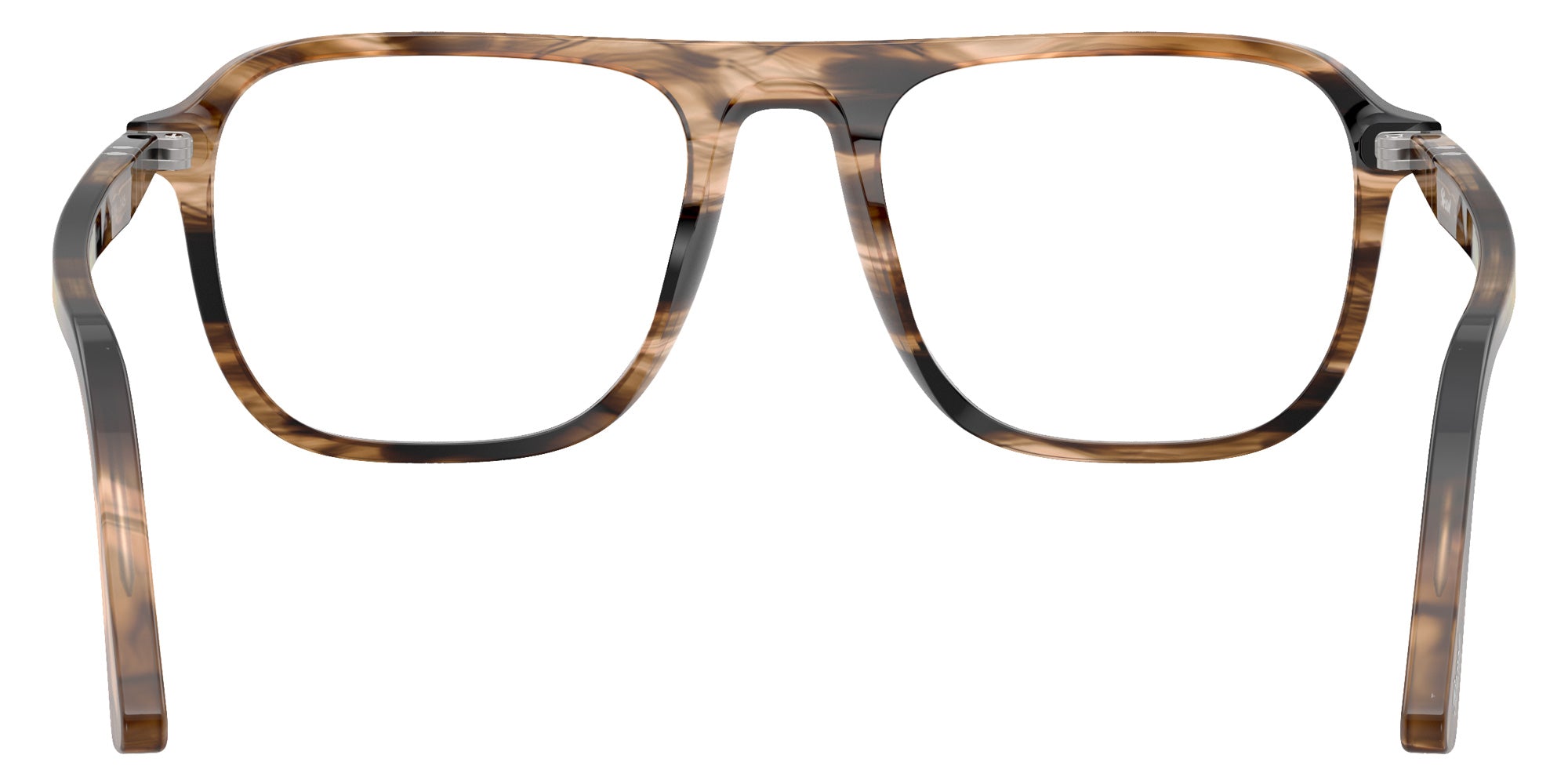 Persol® PO3359V Eyeglasses PO3359V 1236 53 - Jacques Stri.Black / Tras.Grei
