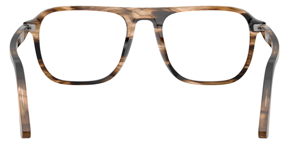 Persol® PO3359V Eyeglasses PO3359V 1236 53 - Jacques Stri.Black / Tras.Grei