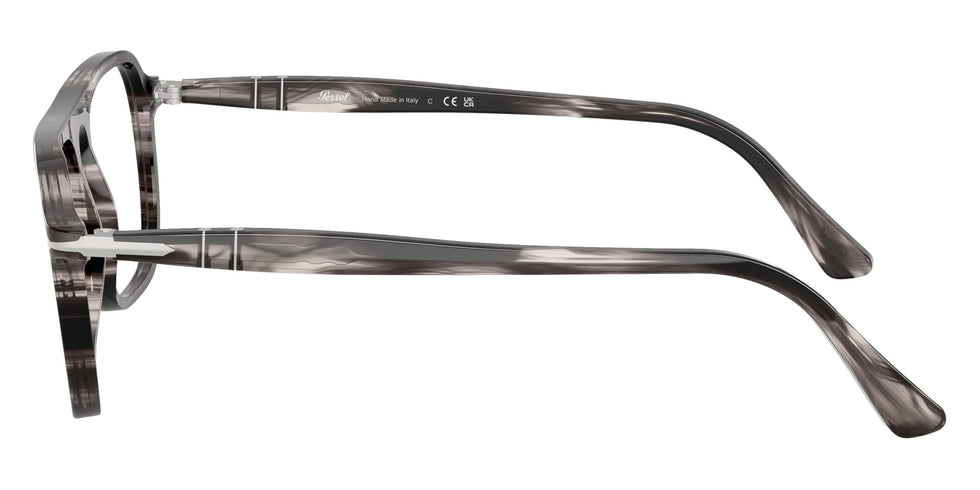 Persol® PO3359V Eyeglasses PO3359V 1238 53 - Jacques Striped Black And Tran