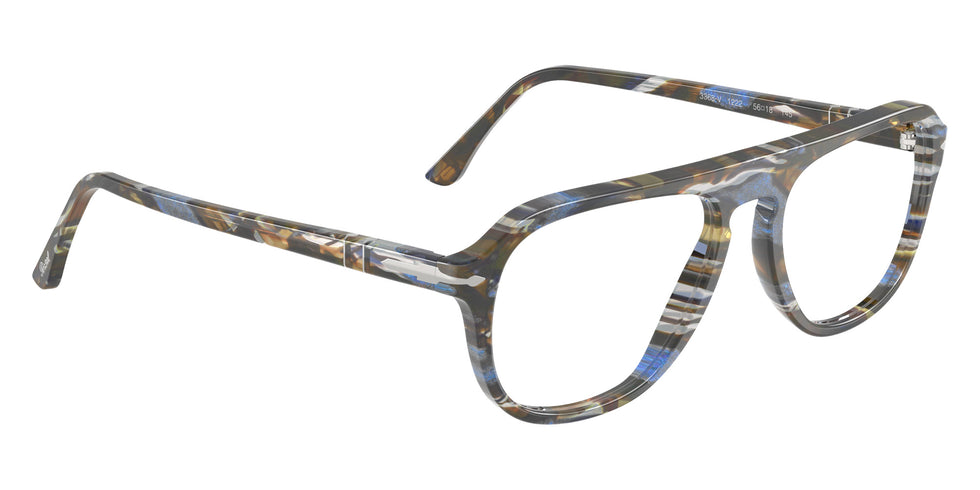 Persol® PO3368V Eyeglasses PO3368V 1222 56 - Frost Grey/Nautical Blue