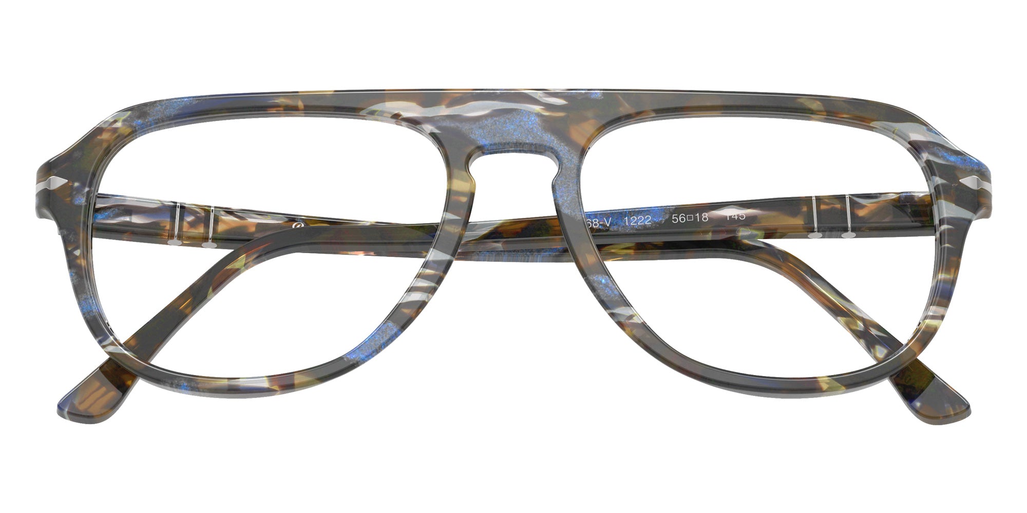 Persol® PO3368V Eyeglasses PO3368V 1222 56 - Frost Grey/Nautical Blue