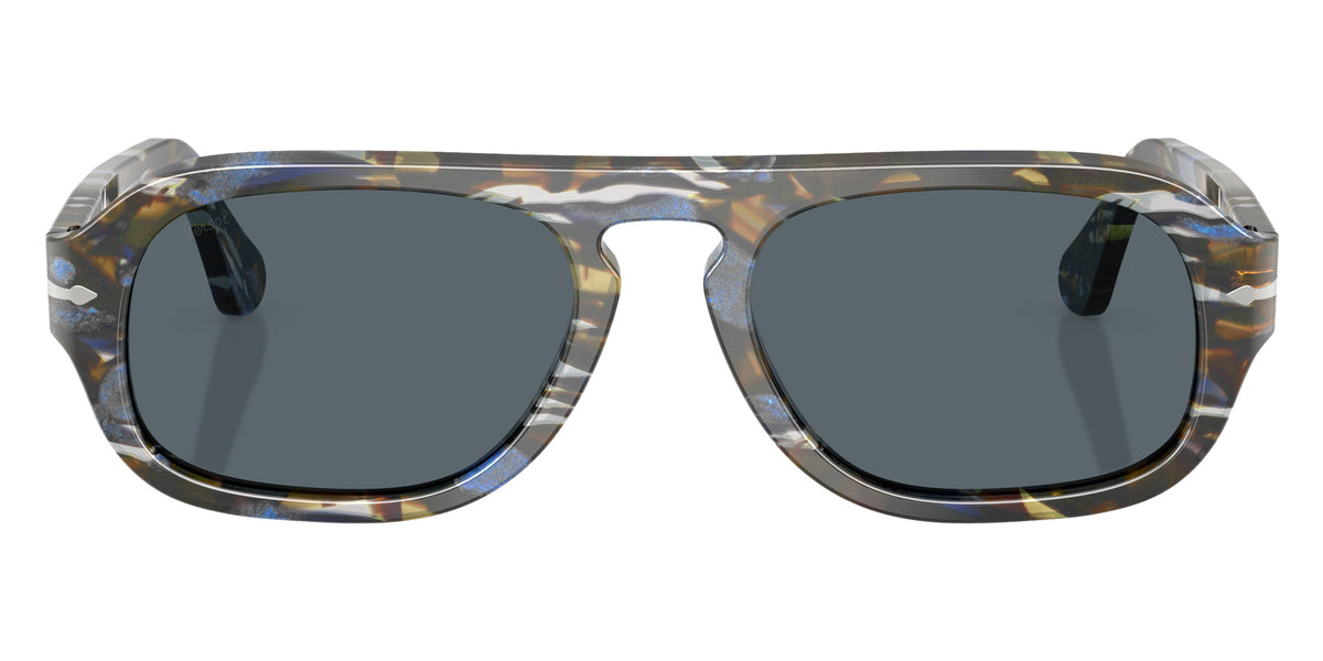 Persol® PO3369S Sunglasses PO3369S 1222R5 56 - Frost Grey/Nautical Blue Blue