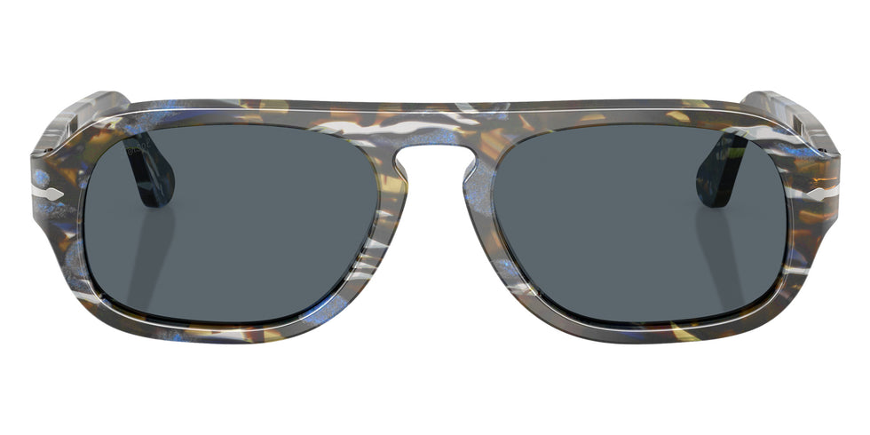 Persol® PO3369S Sunglasses PO3369S 1222R5 56 - Frost Grey/Nautical Blue Blue
