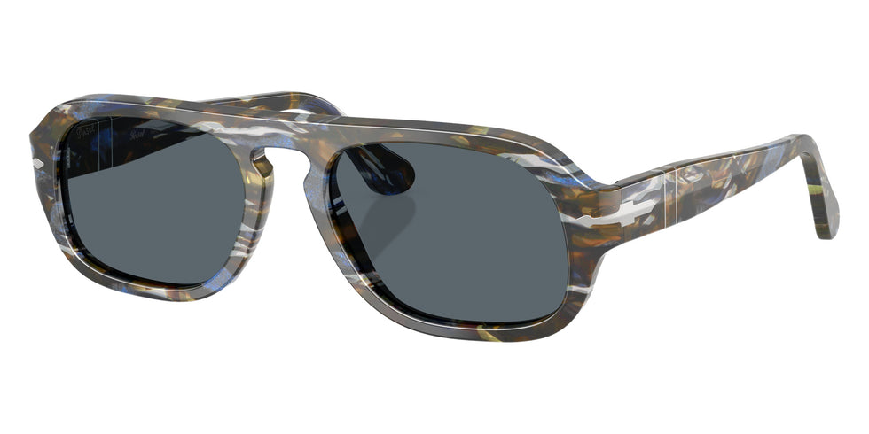 Persol® PO3369S Sunglasses PO3369S 1222R5 56 - Frost Grey/Nautical Blue Blue