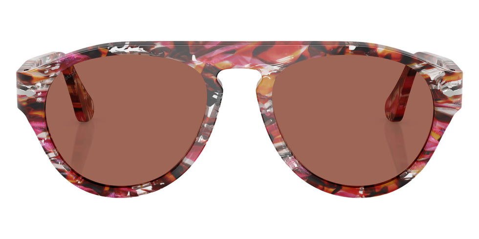 Persol® PO3370S Sunglasses PO3370S 1220H2 56 - Cyclamen/Khaki Terracotta Brow