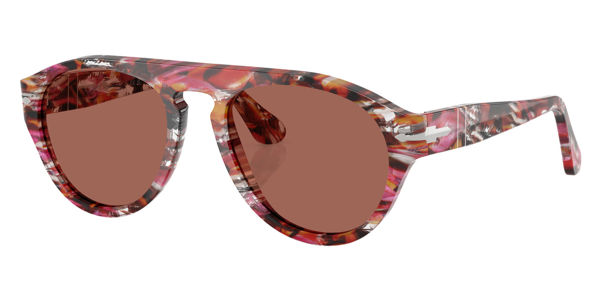 Persol® PO3370S Sunglasses PO3370S 1220H2 56 - Cyclamen/Khaki Terracotta Brow