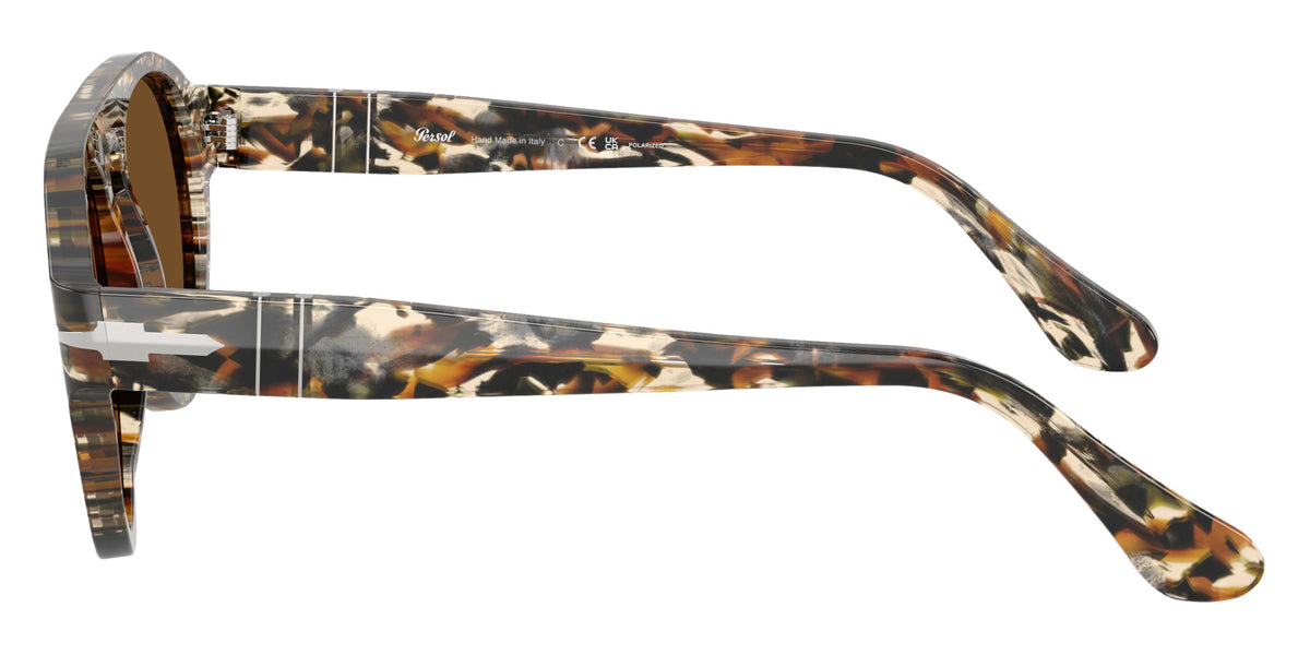 Persol® PO3370S Sunglasses PO3370S 122157 56 - Amber Brown/Pirate Black Brown