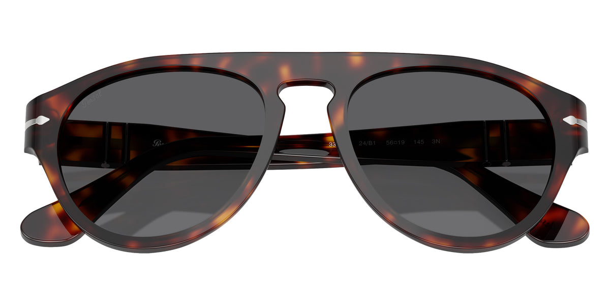 Persol® PO3370S Sunglasses PO3370S 24/B1 56 - Havana Dark Grey