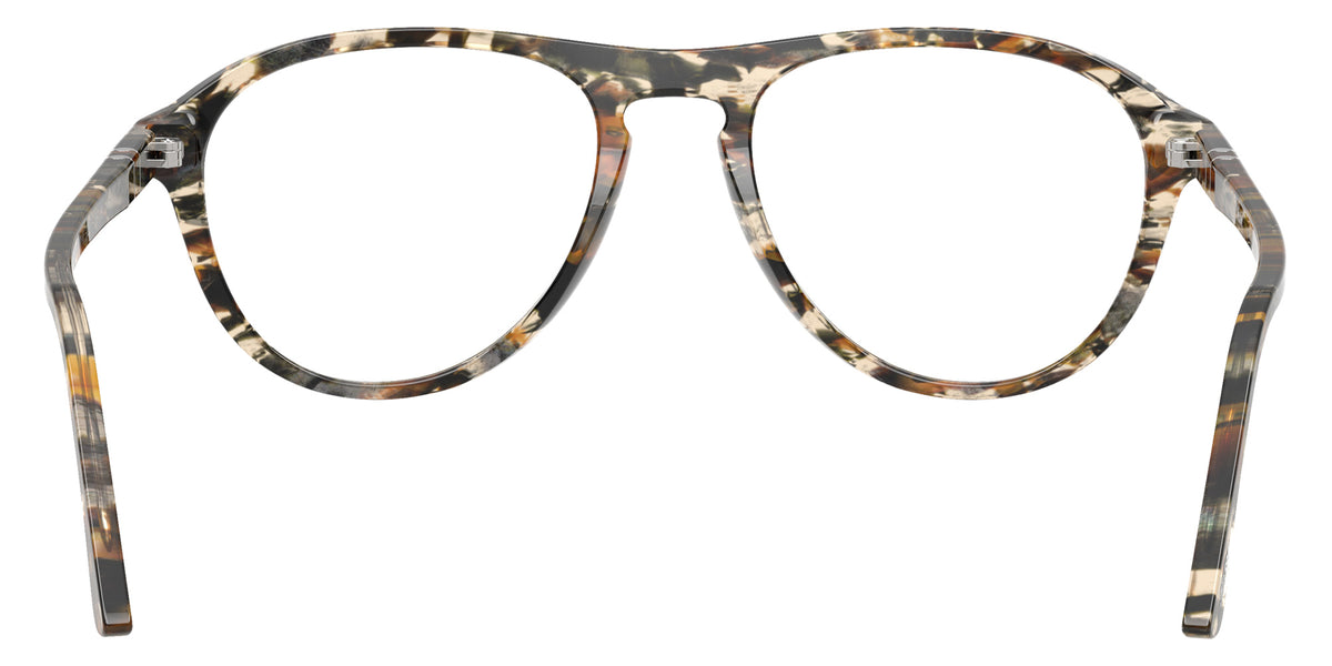 Persol® PO3371V Eyeglasses PO3371V 1221 55 - Lynn Amber Brown/Pirate Black