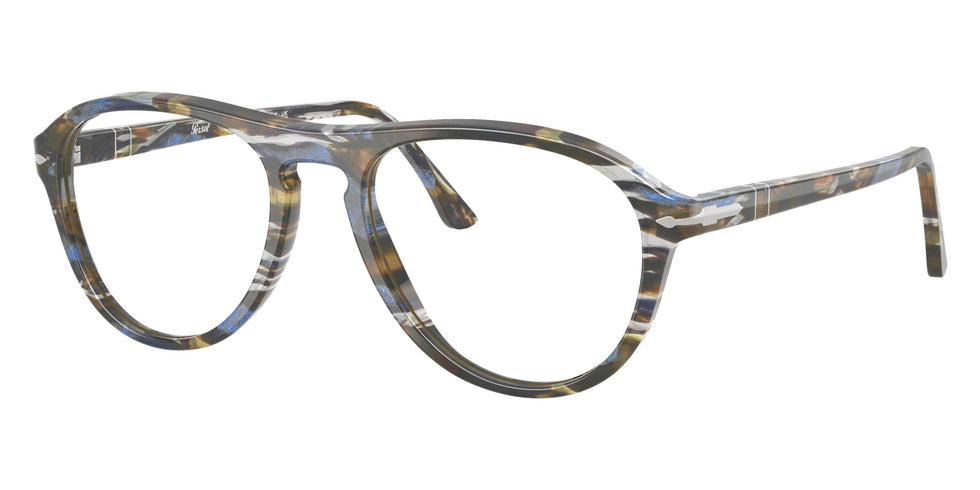 Persol® PO3371V Eyeglasses PO3371V 1222 55 - Lynn Frost Grey/Nautical Blue