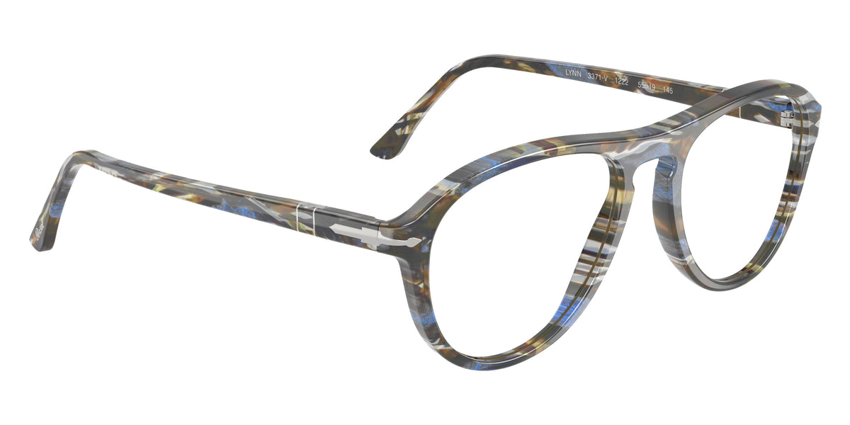 Persol® PO3371V Eyeglasses PO3371V 1222 55 - Lynn Frost Grey/Nautical Blue