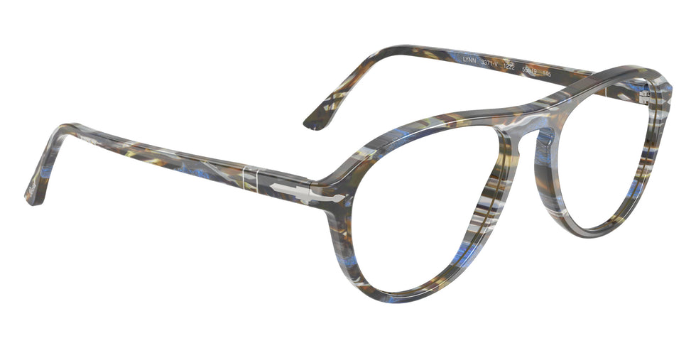 Persol® PO3371V Eyeglasses PO3371V 1222 55 - Lynn Frost Grey/Nautical Blue
