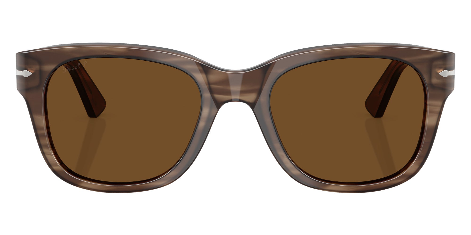 Persol® PO3372S Sunglasses PO3372S 120857 53 - Striped Brown Polar Brown