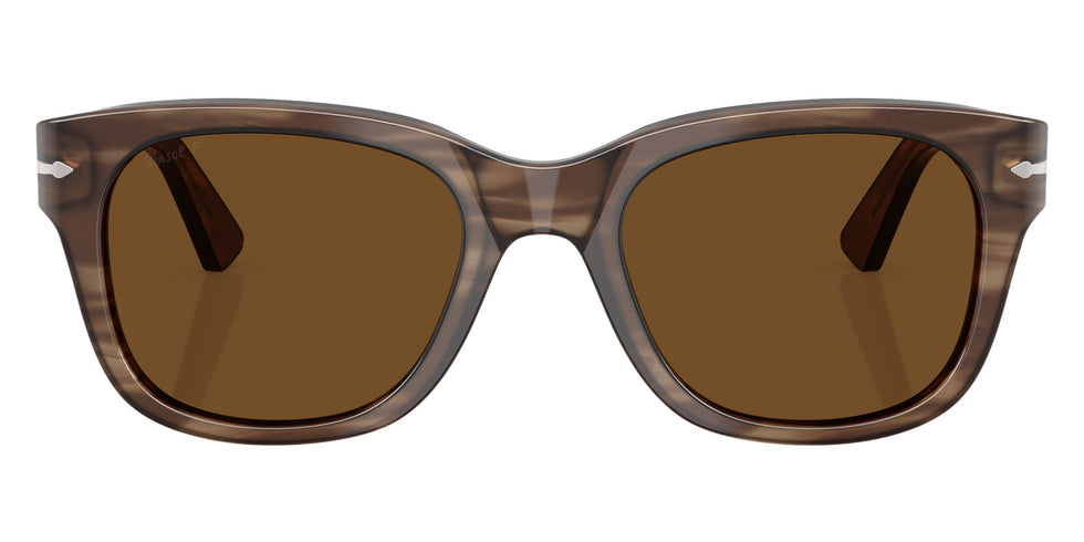 Persol® PO3372S Sunglasses PO3372S 120857 53 - Striped Brown Polar Brown