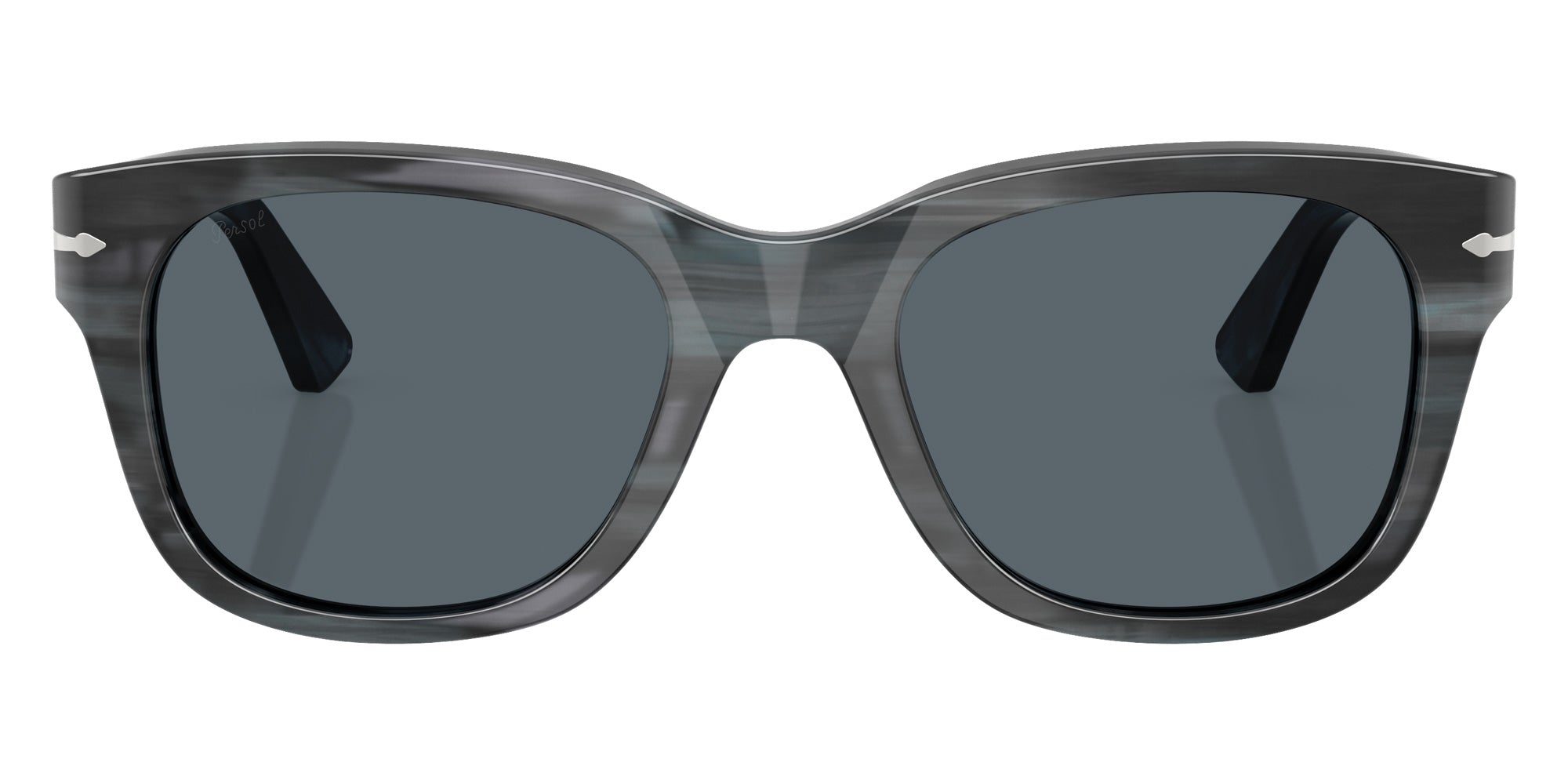 Persol® PO3372S Sunglasses PO3372S 1224R5 55 - Striped Grey Blue
