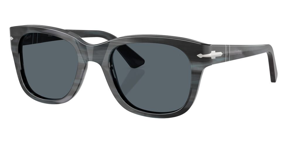 Persol® PO3372S Sunglasses PO3372S 1224R5 55 - Striped Grey Blue