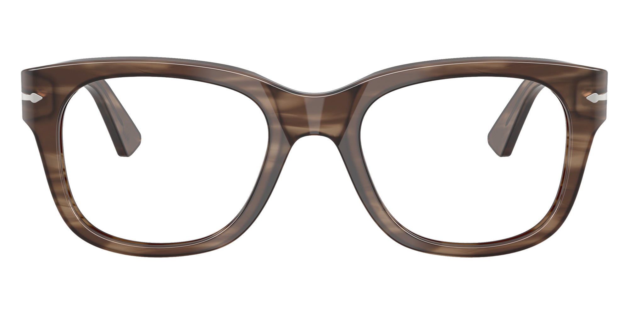 Persol® PO3372V Eyeglasses PO3372V 1208 51 - Striped Brown