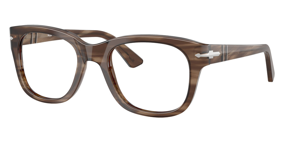 Persol® PO3372V Eyeglasses PO3372V 1208 51 - Striped Brown