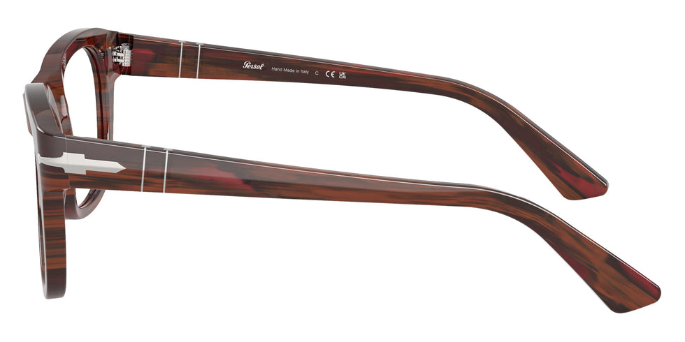 Persol® PO3372V Eyeglasses PO3372V 1223 51 - Striped Burgundy
