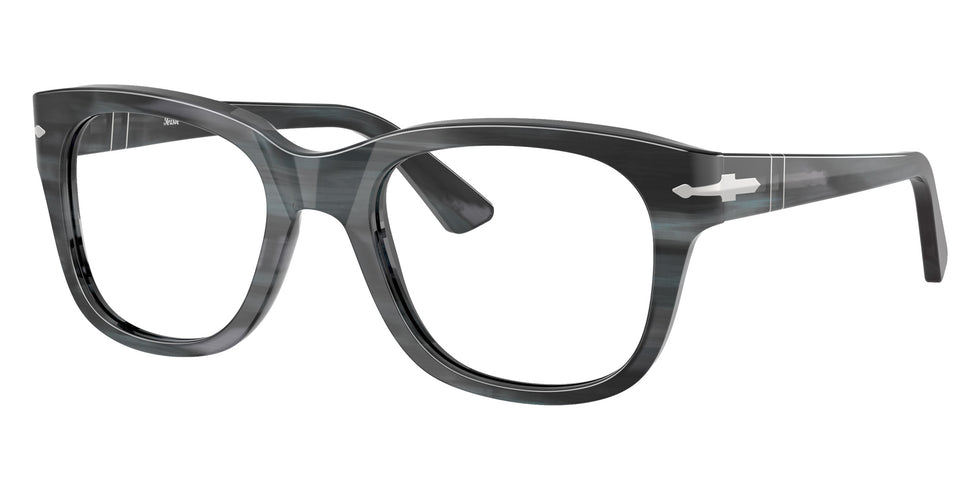 Persol® PO3372V Eyeglasses PO3372V 1224 53 - Striped Grey