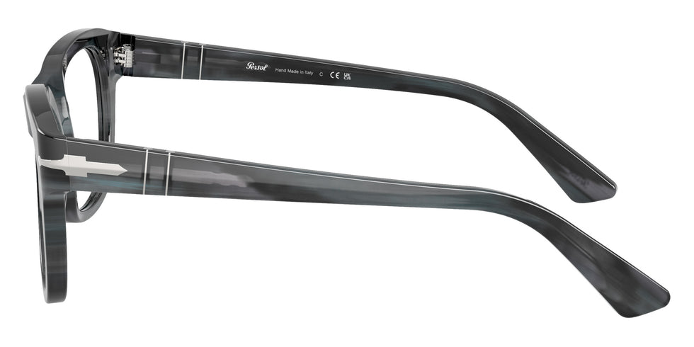Persol® PO3372V Eyeglasses PO3372V 1224 53 - Striped Grey